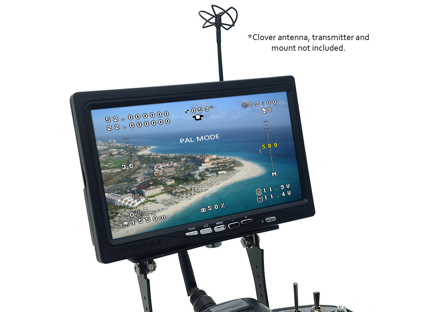 All-In-One 7" FPV Monitor with Built-In Battery and 5.8G 8Ch Receiver