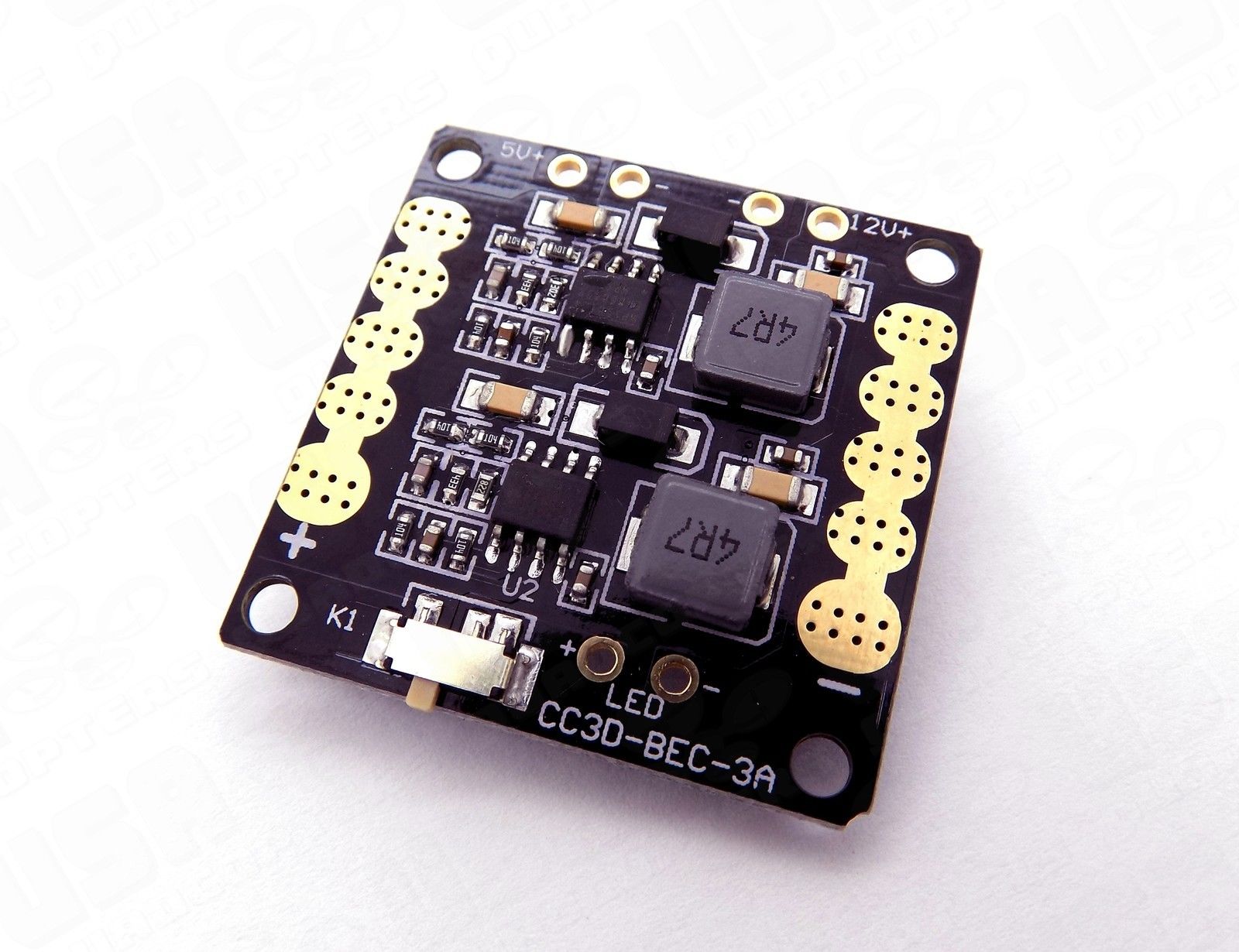 CC3D/Naze32/KK2 Mini Power Distribution Board with 5v and 12v 3A BEC Outputs