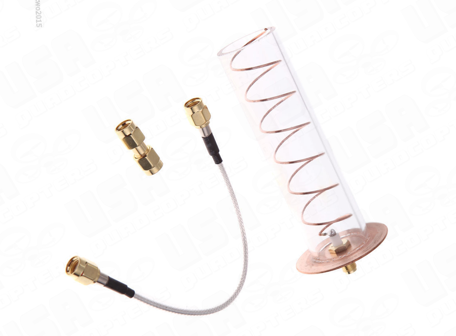 Helical Receiver Antenna 5.8GHz 6-Turn Left-Hand Directional