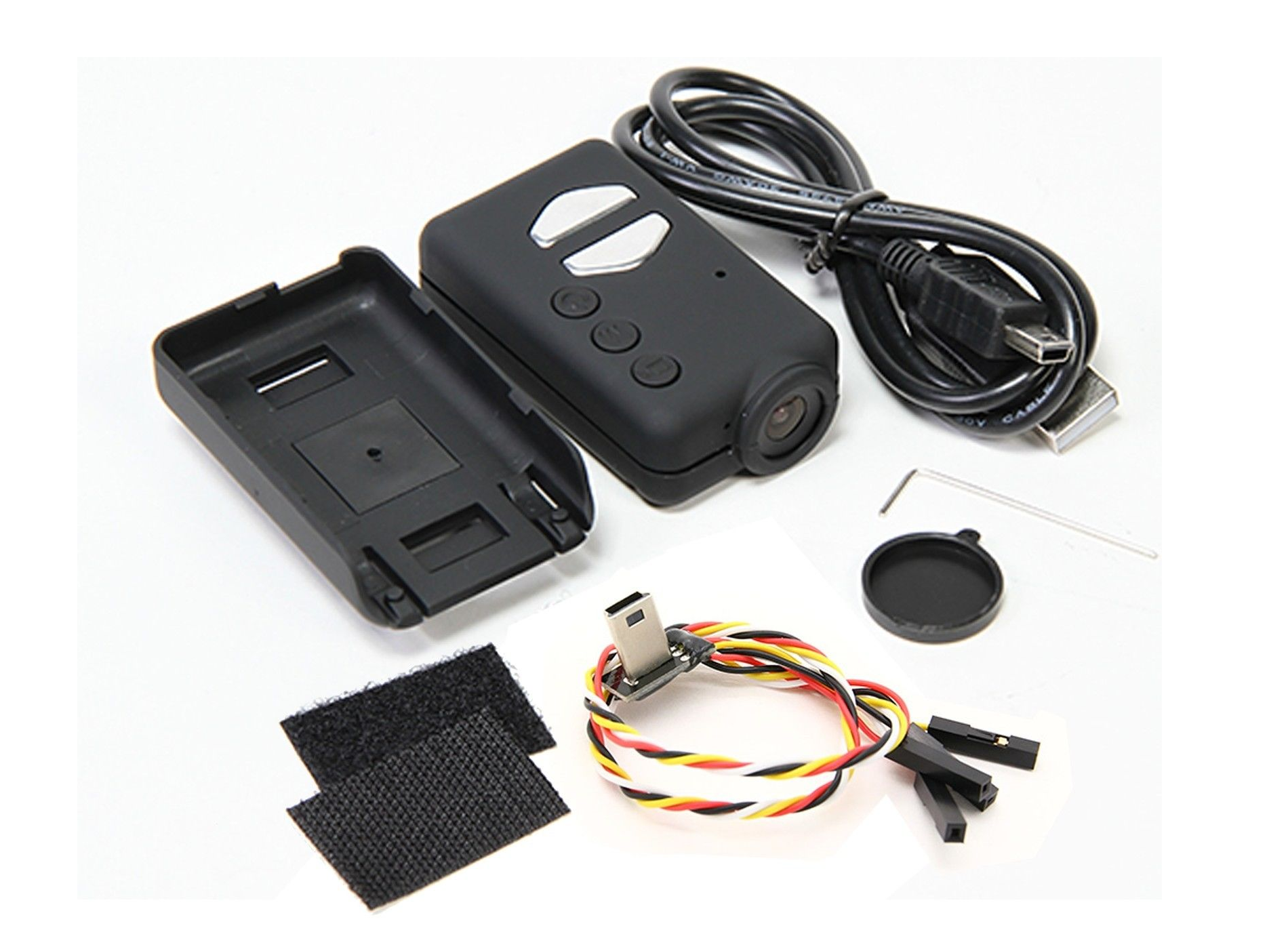 Mobius ActionCam 1080P Flight or Sports Camera with Accessories and Cable